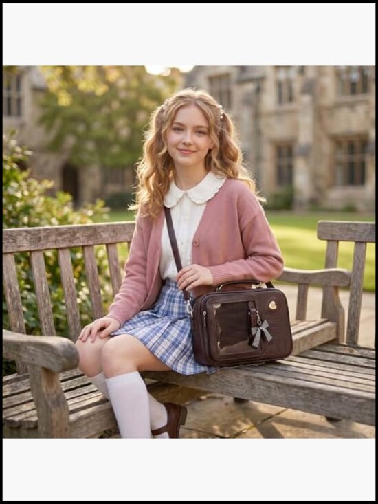 Ita Bag Crossbody Backpack with Display Window, Convertible 3-Way Wear for Pins main image 4